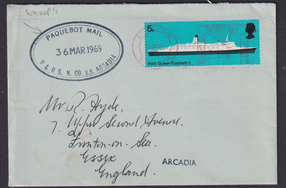 BERMUDA: (15664) HAMILTON METER MAIL/PAQUEBOT/COVER