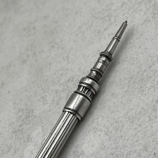 Antique solid sterling silver mechanical extending pencil Sampson Mordan & Co