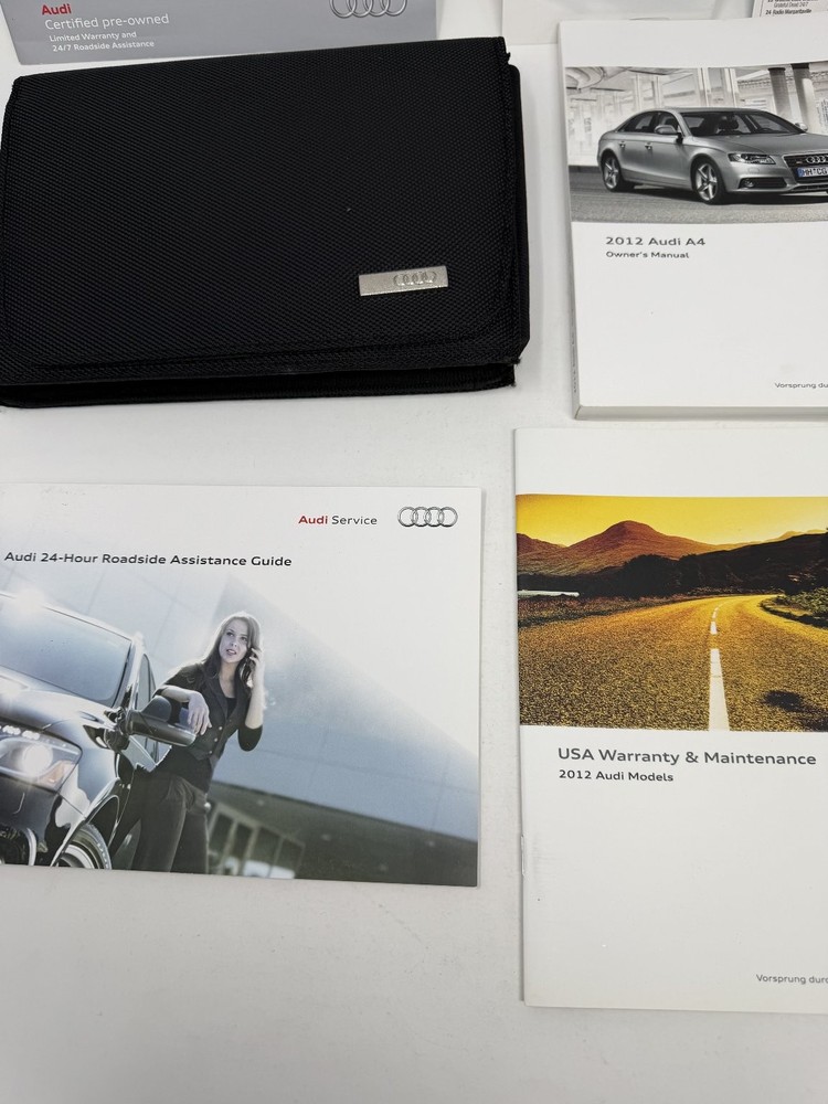 2012 Audi A4 Owners Manual OEM Complete Set