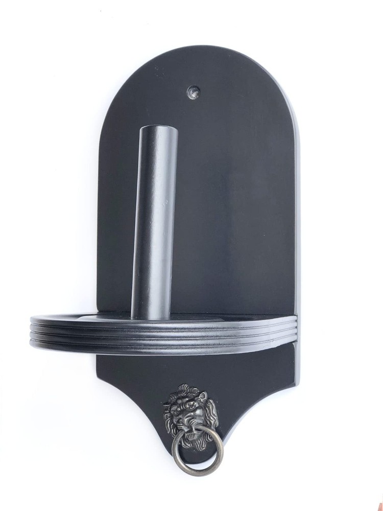 Solid Wood Pool Chalk Holder – Wall Mounted Cone Chalk Stand with Hardware, B...