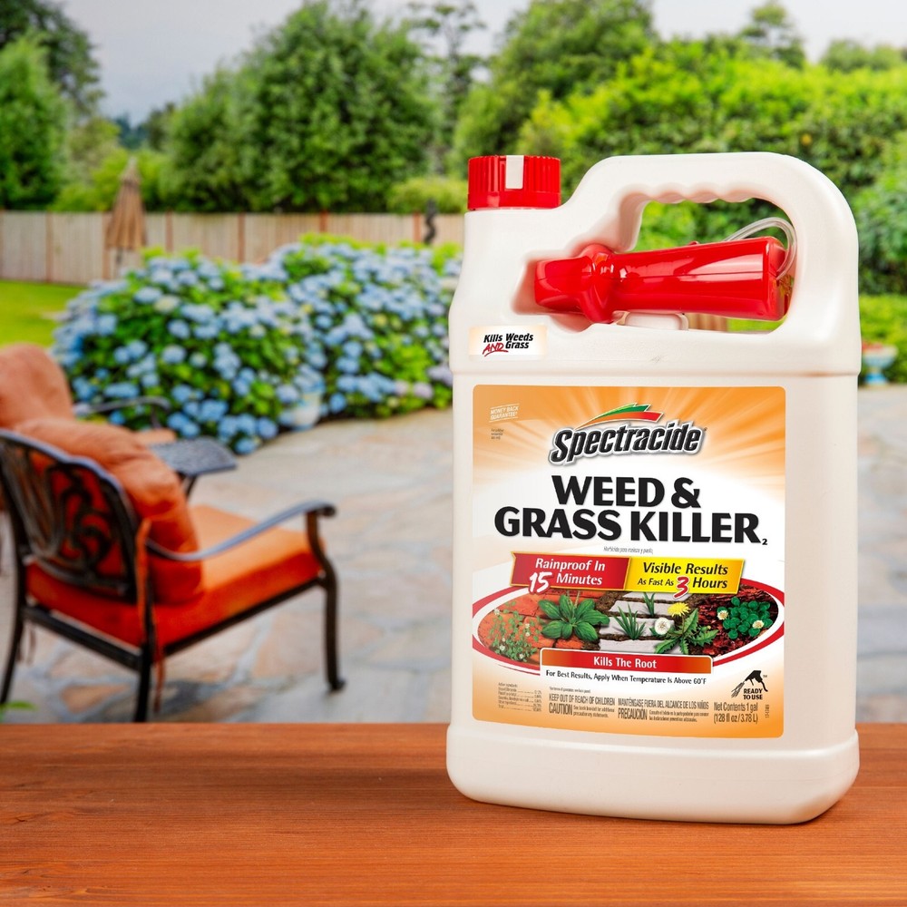 Weed Grass Killer 1 Gallon Concentrate Visible Results in 3 Hours, 2 Pack