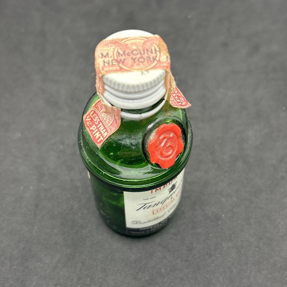 Vintage Tanqueray Special Dry Martini Empty Mini Bottle