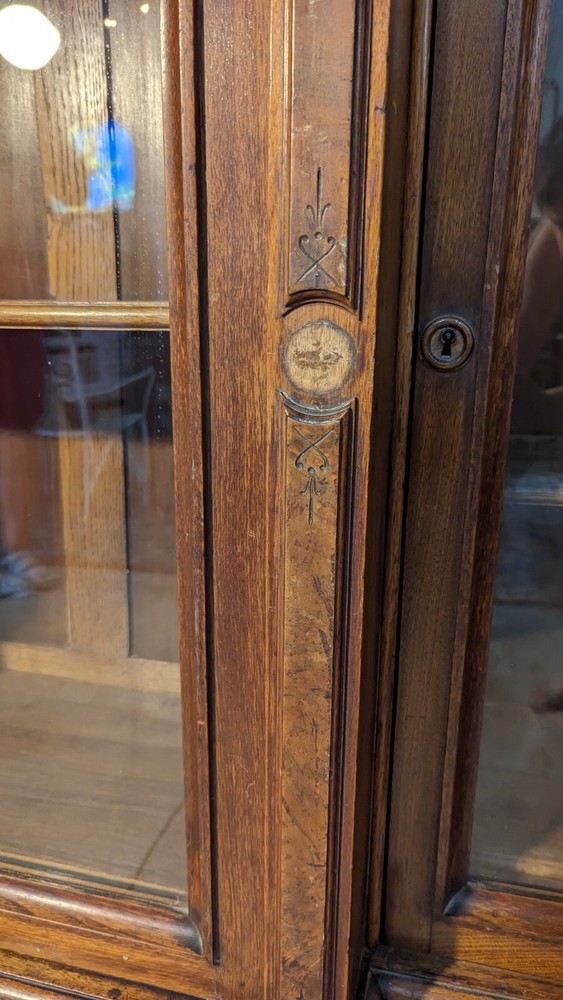 antique bookcase cabinet