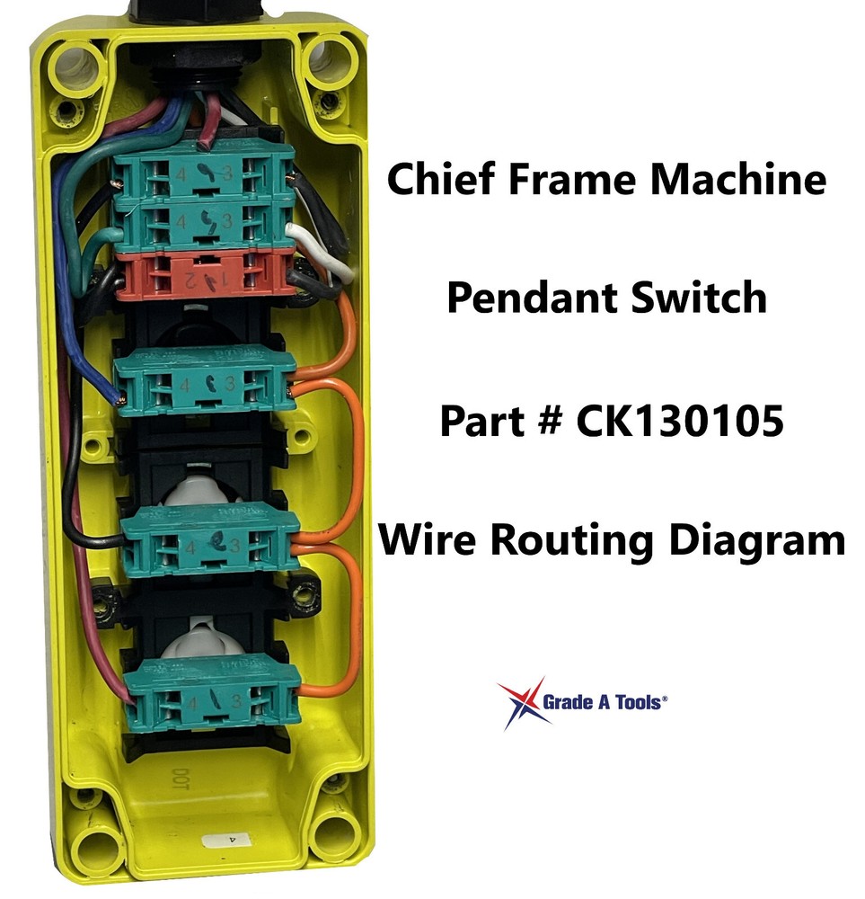 Replacement Chief Phoenix Frame Machine Switch Cord - Up & Down Cord