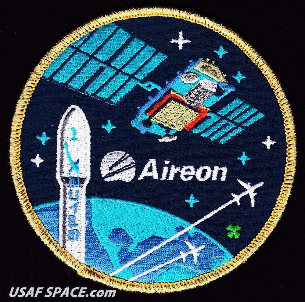 ORIGINAL Aireon -Iridium NEXT 1 - SPACEX FALCON 9 Launch SATELLITE Mission PATCH