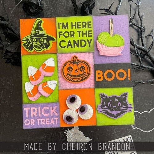 BOLD TEXT HALLOWEEN -Sizzix Thinlits-Tim Holtz Dies-Spooktacular Sayings-Craft