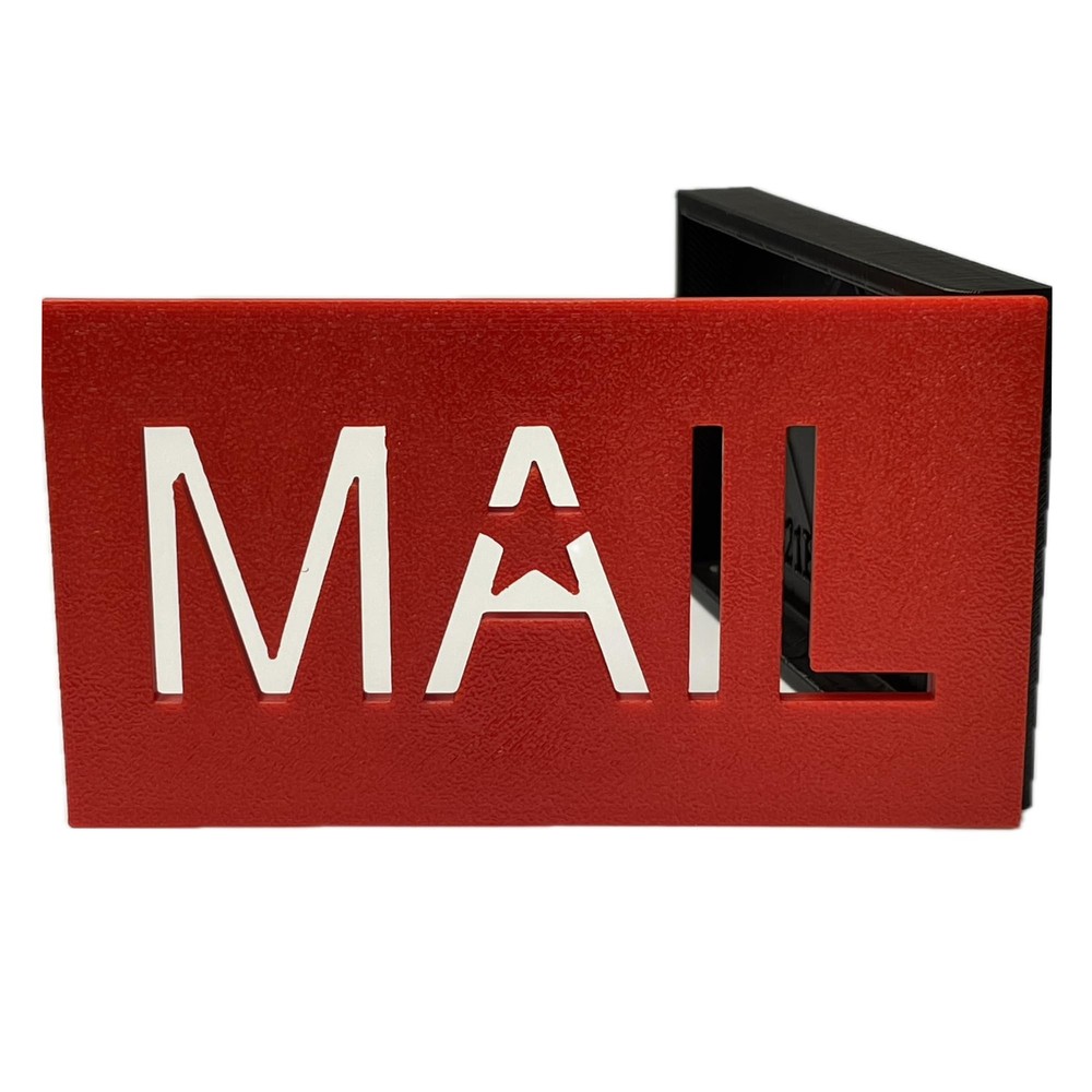 MAIL Design Mailbox Flag for Stone or Brick Encased Mailboxes, Replacement Re...