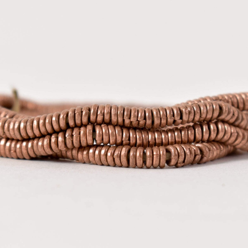 Copper Ethiopian Heishi Beads