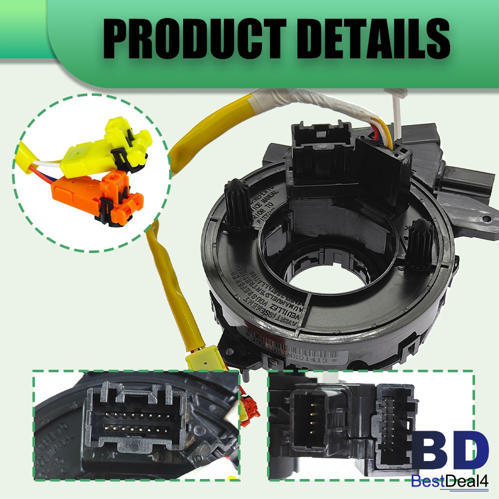 Clock Spring BBM3-66-CS0 For Mazda 3 2010-2013 Mazda 5 2012-2015 With Bluetooth