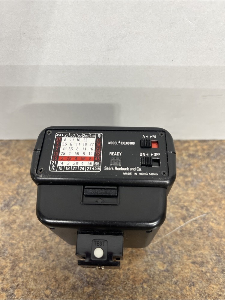 Vintage Sears Model 330.80100 Camera Flash Tested