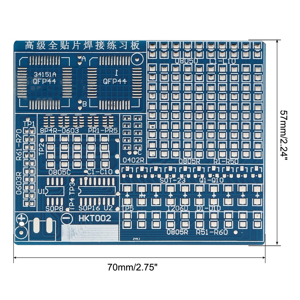 Soldering Practice Board, 2 Set Electronics Kit Prototype PCB Board, 5V