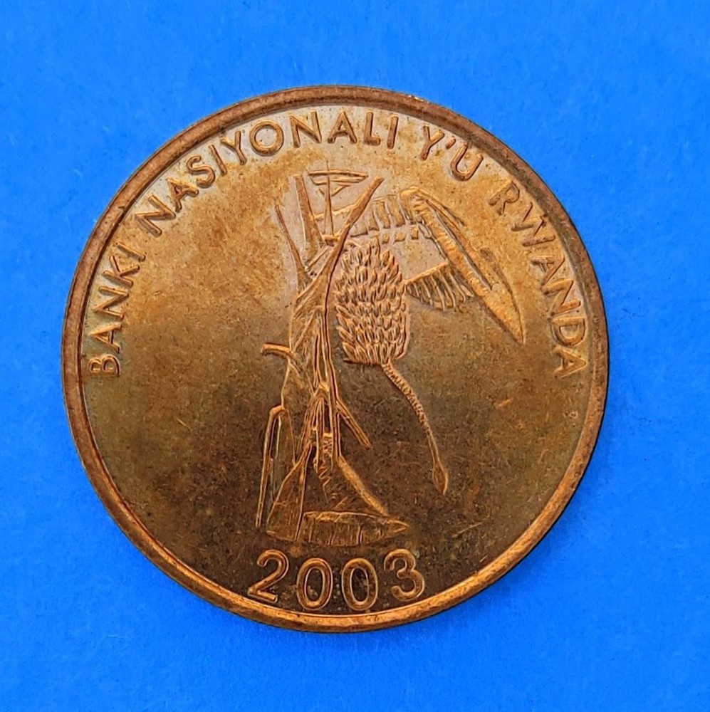 RWANDA 10 FRANCS 2003 ⭐️ KM# 24 ⭐️ RWANDA 10 FRANCS 2003