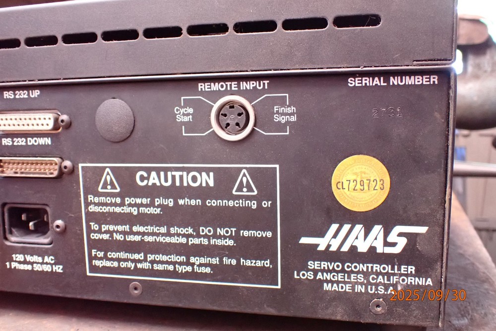 OLDER HAAS SERVO CONTROL POWERS UP FOR PARTS NEEDS WORK