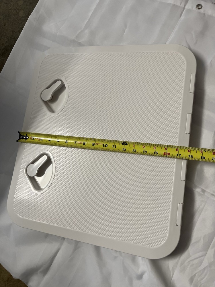 20.5"x18" ABS Boat Deck Access Hatch with Lid, White