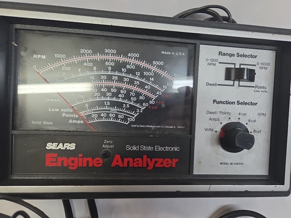 Sears Solid State Electronic Engine Analyzer Model 161 216300 USA Made K-84