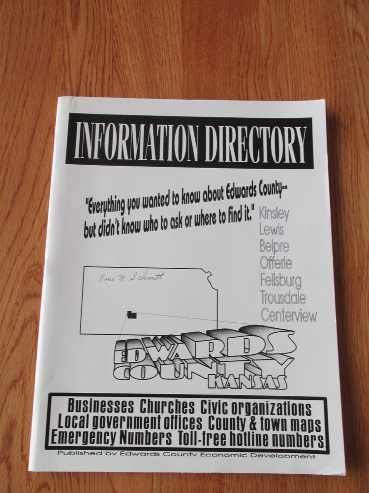 EDWARDS COUNTRY INFORMATION DIRECTORY