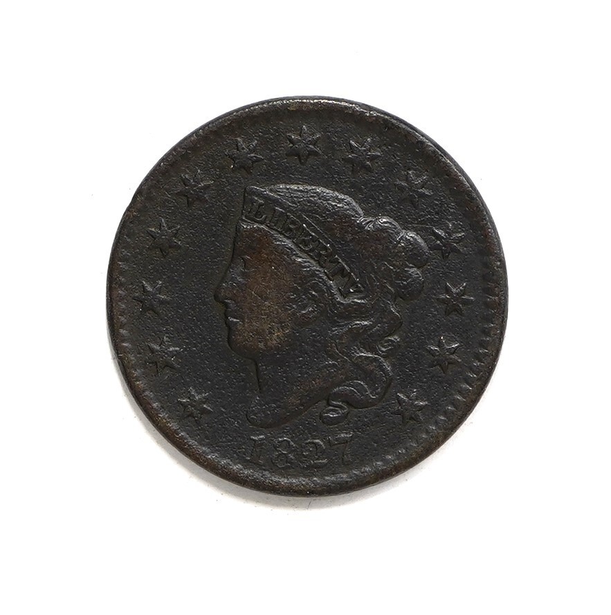 1827 Coronet Head Lg. Cent