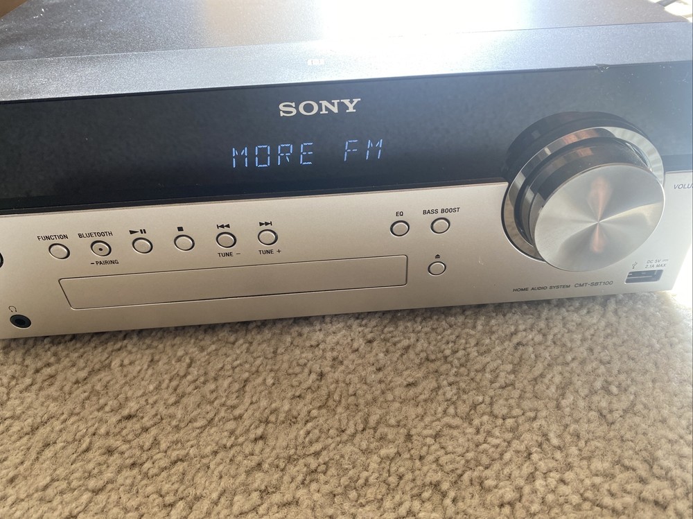 Sony HCD-SBT100 Bluetooth Micro Music System & Speakers (Tested & Working) Clean