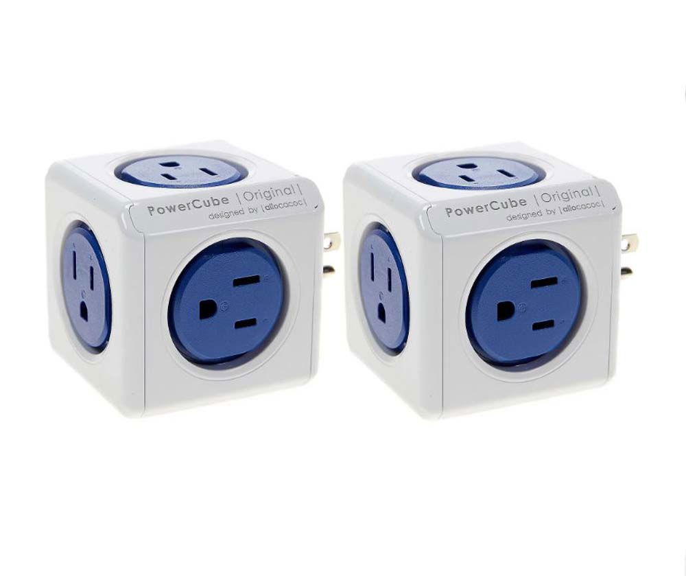 PowerCube 2-pack Original Modular 5-Socket System W/Surge Protection
