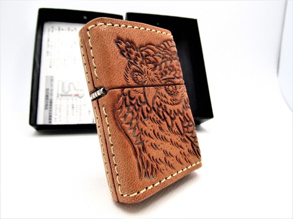 Owl Arabesque Full Leather ZIPPO 2011 Mint Rare