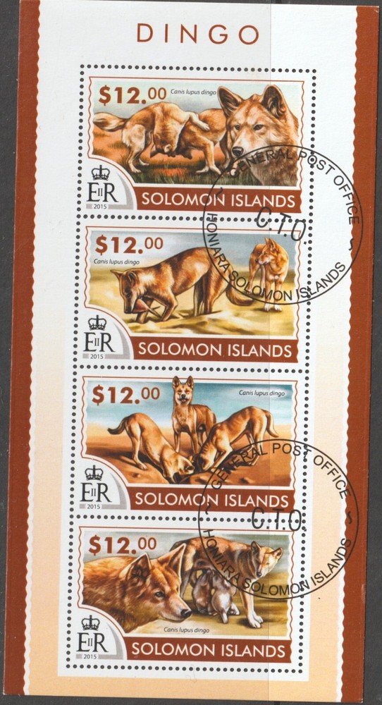 SOLOMON ISLANDS 2015 DINGO - SOUVENIR SHEETS