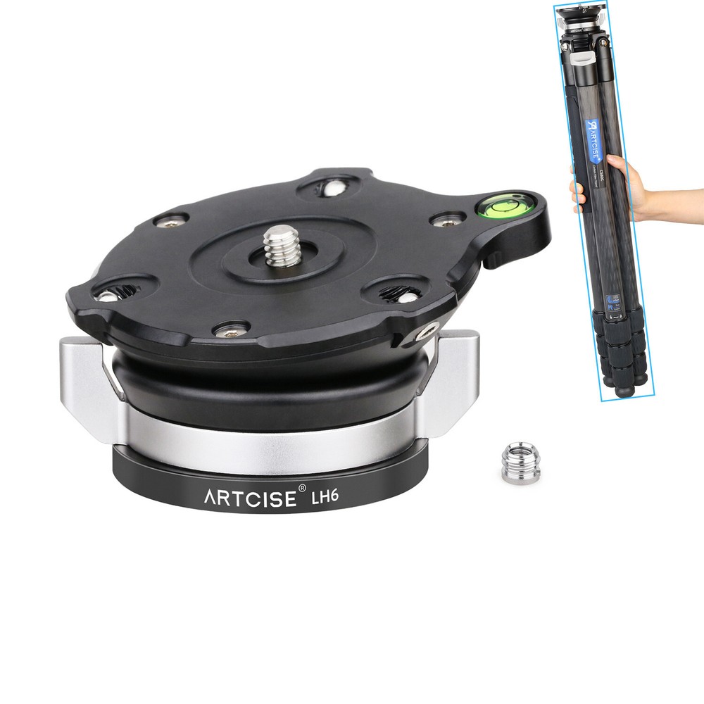 ARTCISE 70mm Panoramic Leveling Base Tripod Head W/ Butterfly Handle 44 lbs
