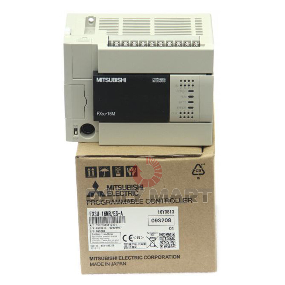 New In Box MITSUBISHI FX3U-16MR/ES-A Programmable Logic Controller