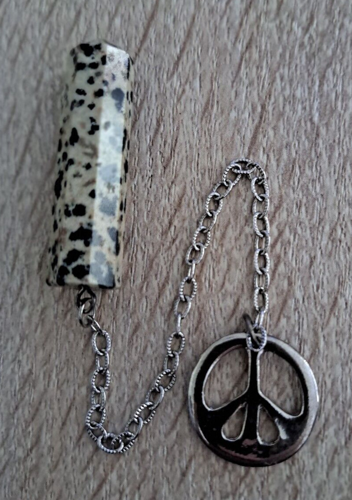 Pendulum- Dalmation Jasper & Peace Sign