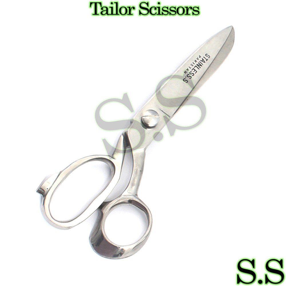 Tailor Tailoring Sewing Heavy Duty Scissors  9" Polish Silver