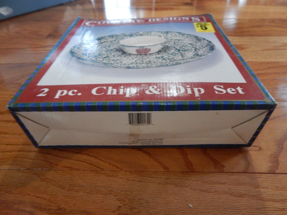 Apple Sponge Design CHIP & DIP Set