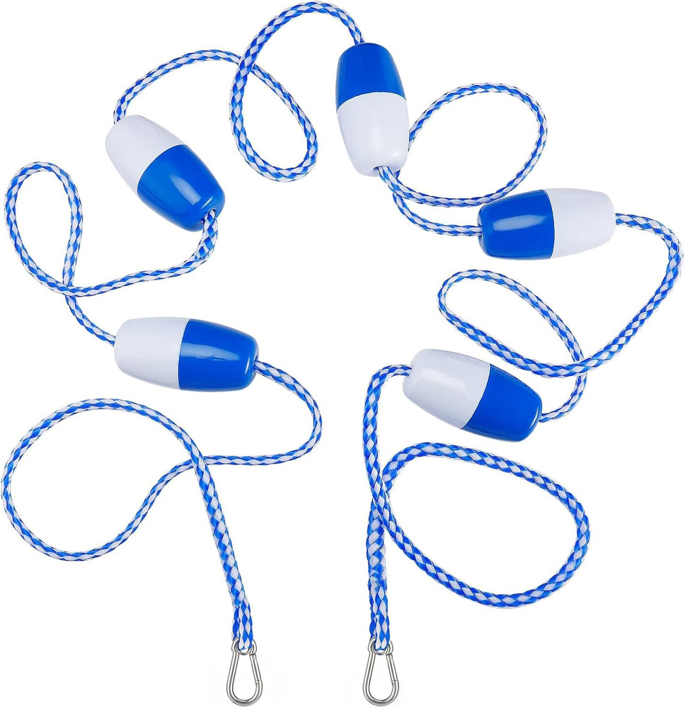 16Ft Pool Safety Rope with Floats - Effective Visibility Floating Rope Divide...