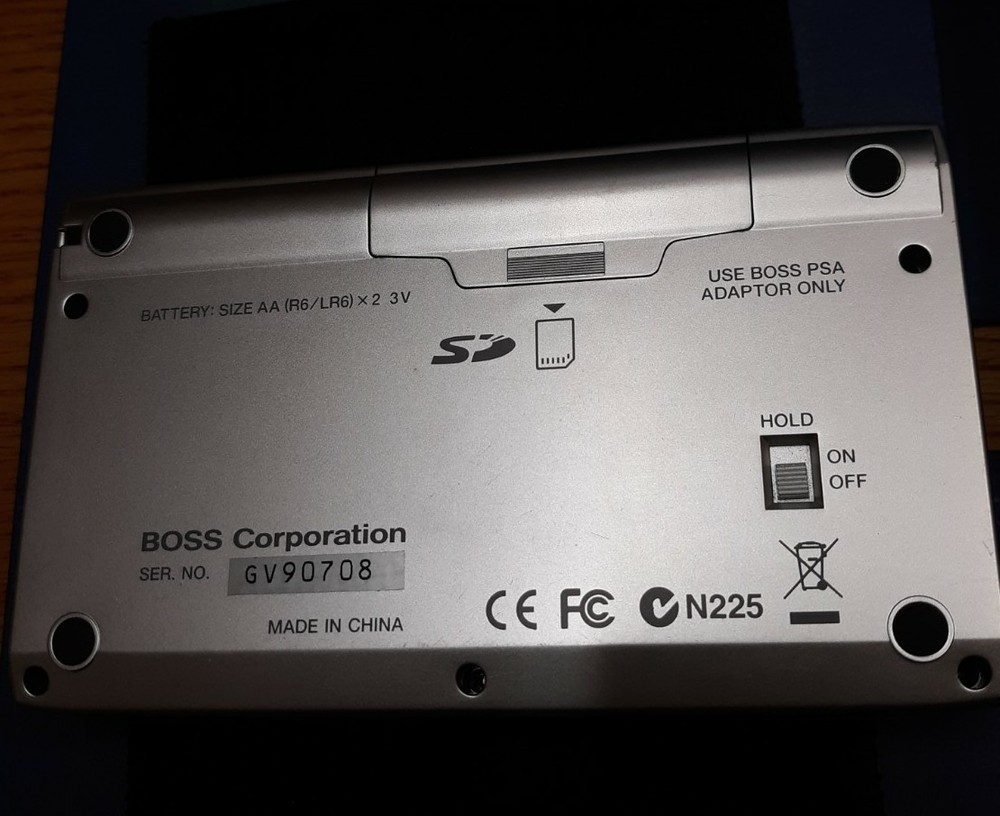 Boss Micro BR Digital Recorder Portable Studio Turns On Untested Box Accessories