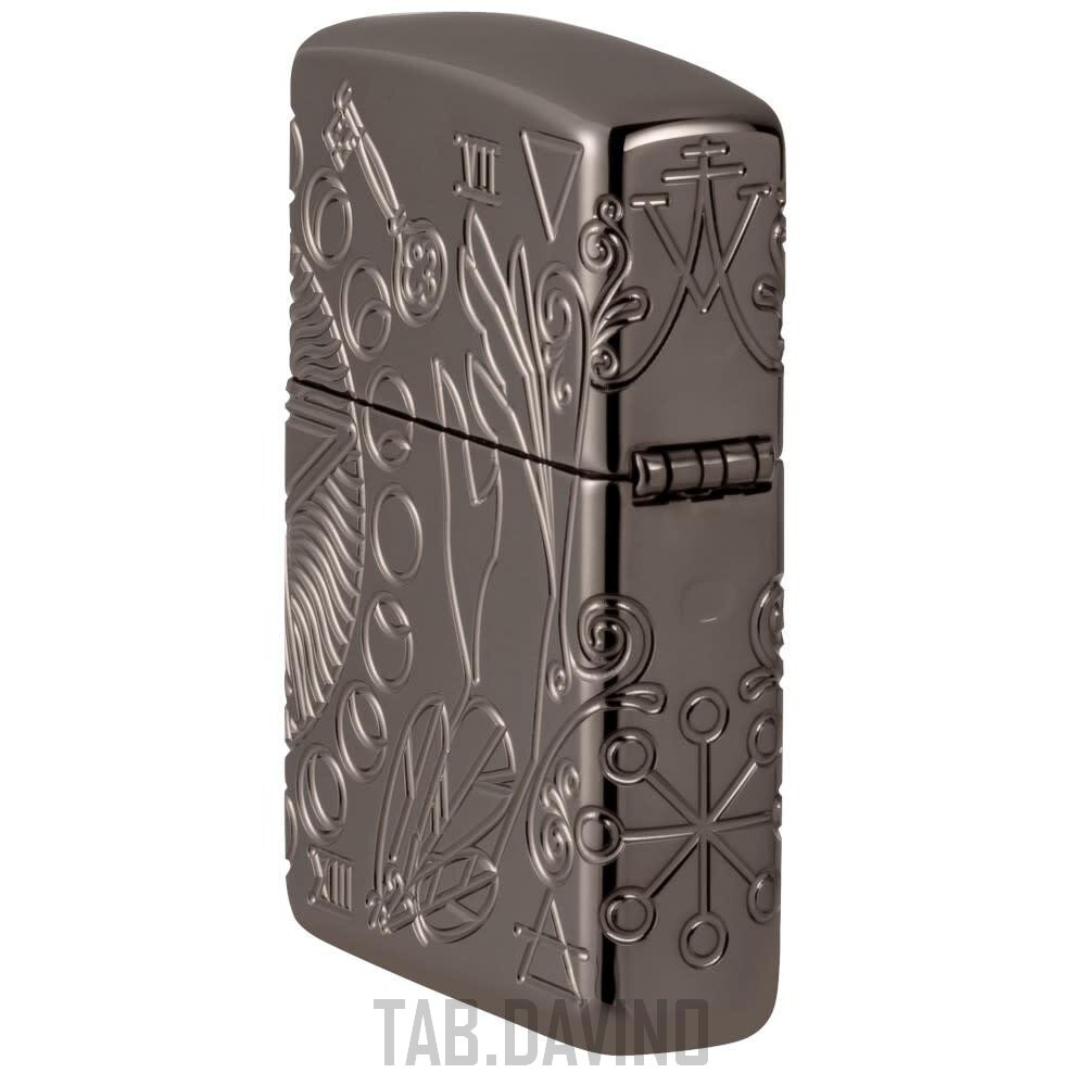 ZIPPO LIGHTER WICCA DESIGN 49689 ARMOR ZIPPO ORIGINAL USA