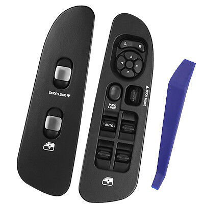 Window Control+Black Bezel for 2002 2003 2004 2005 2006 2007 2008 2009 Dodge Ram