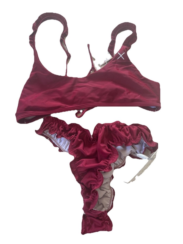 Boutine la Wave Top And Bottom In Plum Large NWT