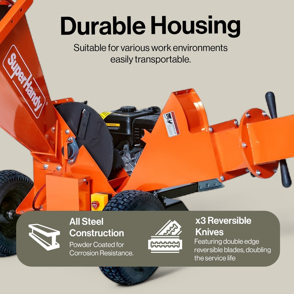 SuperHandy Towable Wood Chipper - Commercial