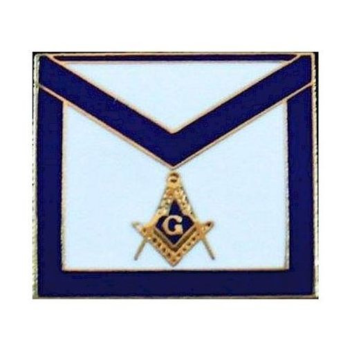 Master Mason Apron Masonic Freemason Lapel Pin