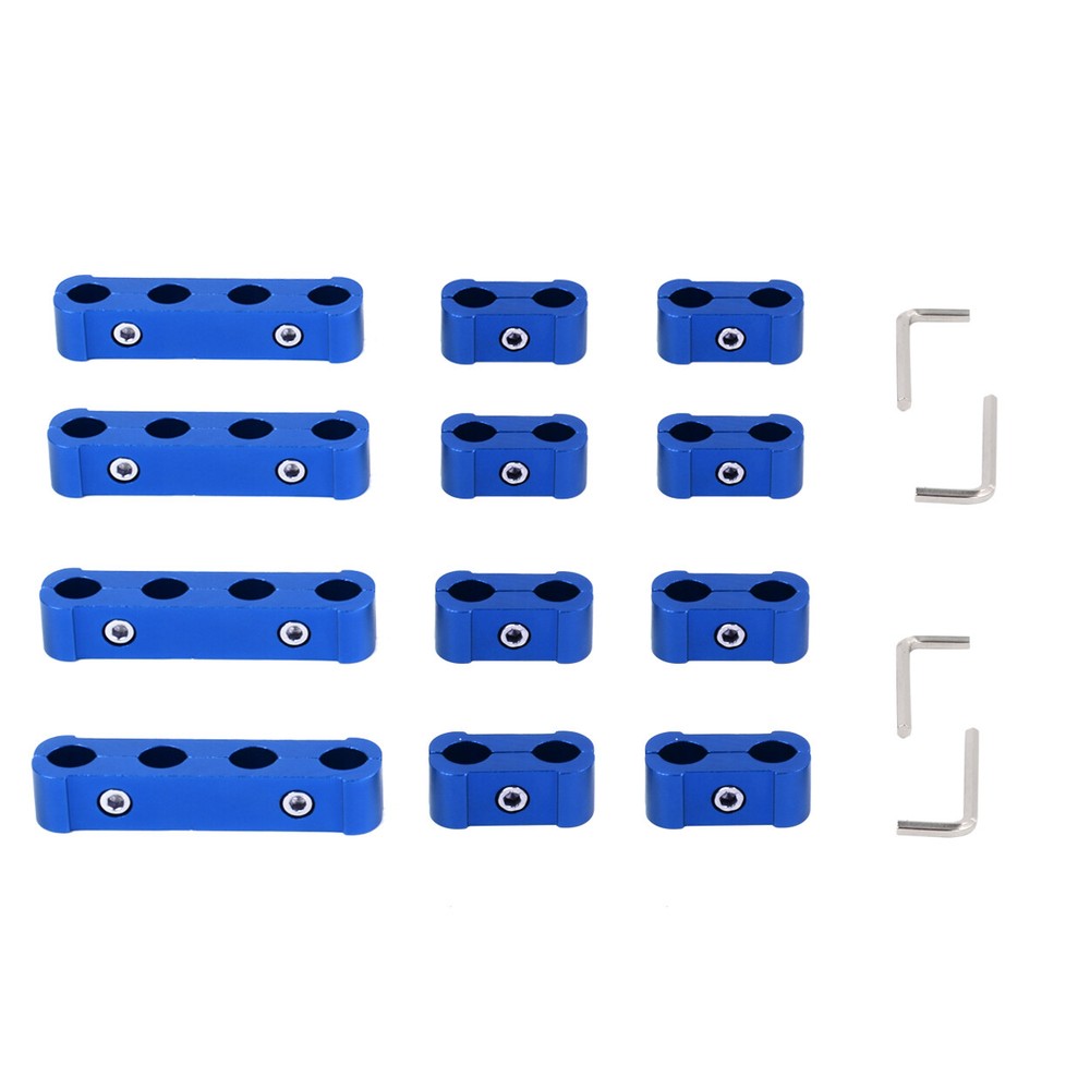 Spark Plug Wire Separator Spark Plug Wire Divider Fits For 8 9 10mm Blue 12Pcs