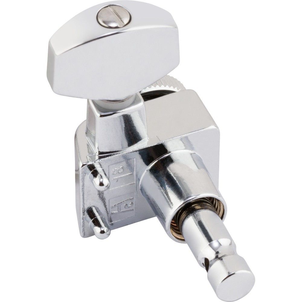 Fender Left-Handed Strat/Tele Locking Tuning Machine Set, Polished Chrome