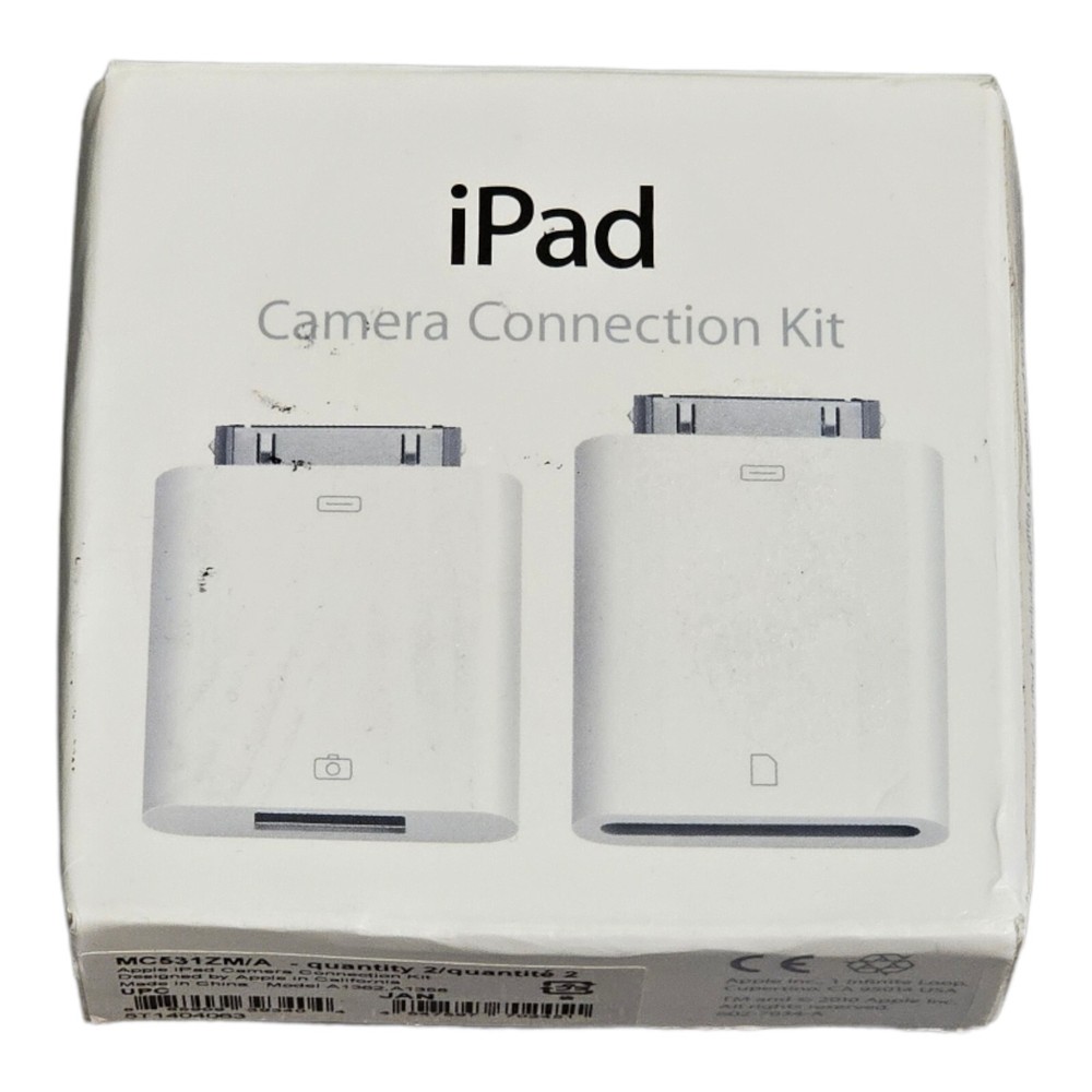 Genuine Apple iPad Camera Connection Kit MC531ZM/A (A1362 & A1358)