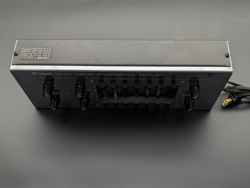 McIntosh MQ107 Environmental Equalizer - XR/XRT Speaker EQ -From Complete System