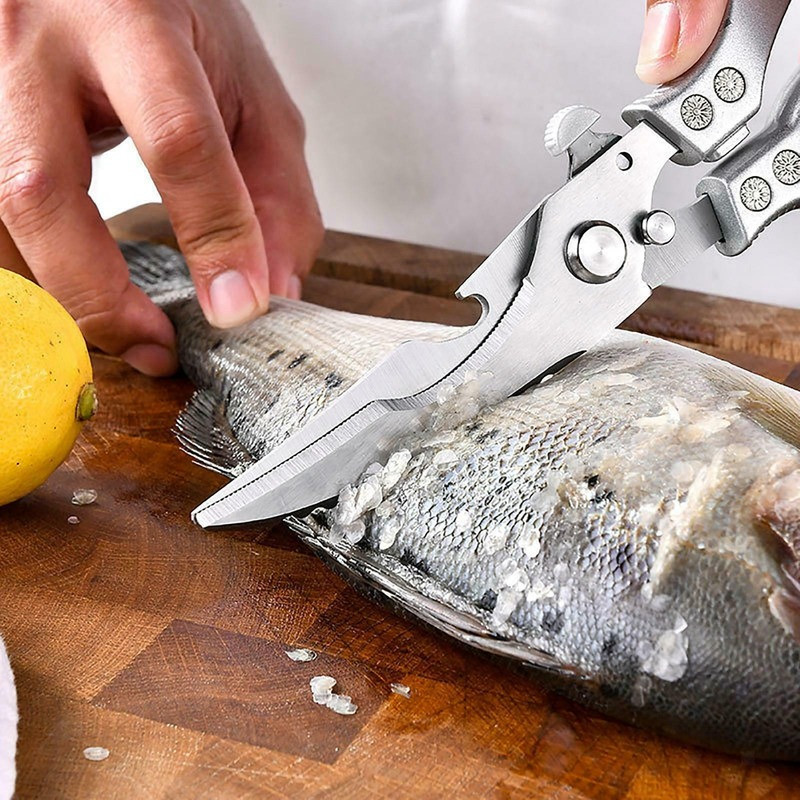 Kitchen Scissors Poultry Shears Cutting Chicken Blade Sharp for Left 2025 NEW