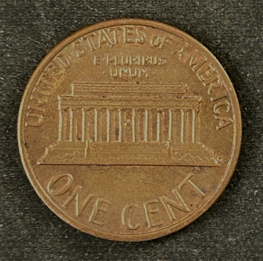 1978-P Lincoln Cent Retained Interior Die Break Penny Error! Obverse.