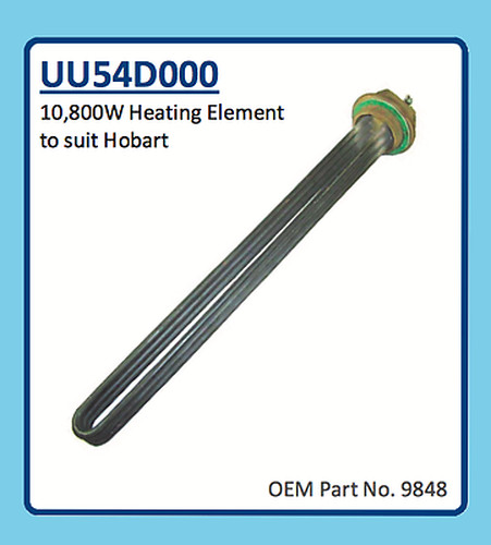 HOBART DISHWASHER HEATING ELEMENT 10,800W UU54D000 9848