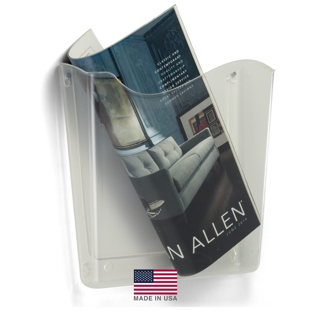 Officemate Unbreakable Wall File, Vertical, Clear (21674)