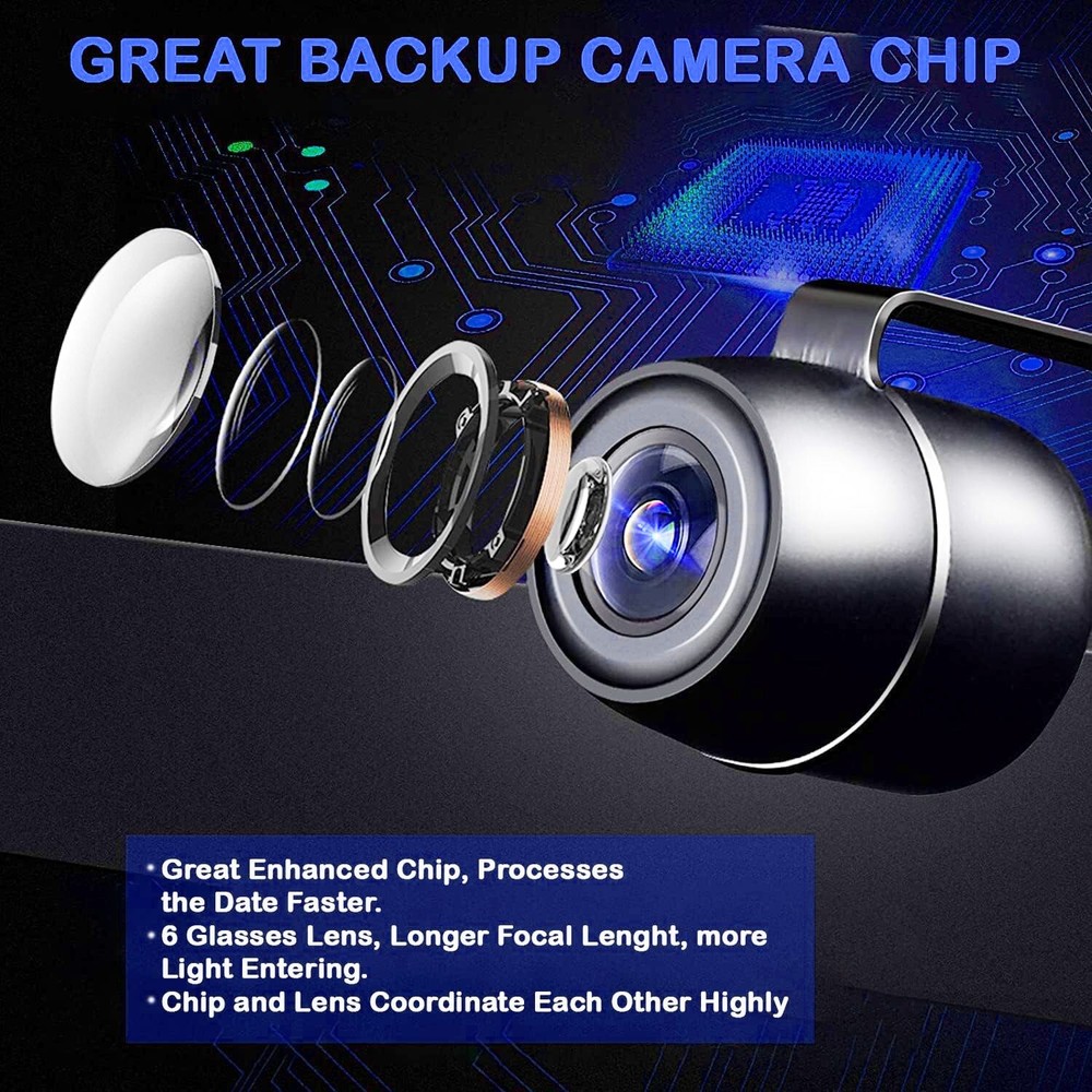 New License Plate Backup Camera Rear Front View for EONON Universal Car