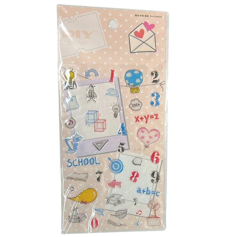 DIY School Stickers – Creative & Customizable Stickers: 1 Pack