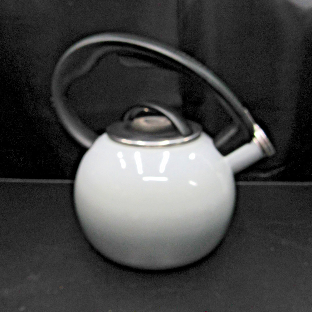 Chantal gray Ombre Enamel-on-Steel Tea Kettle - Whistle