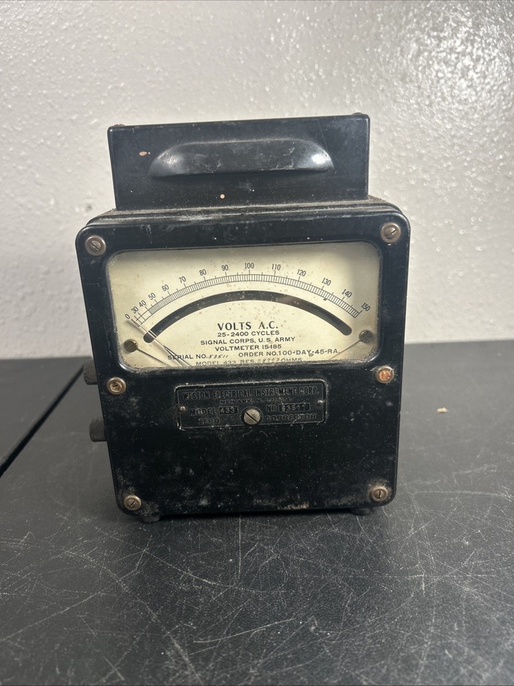 Weston Daystrom Model 433 AC Voltmeter 0-150