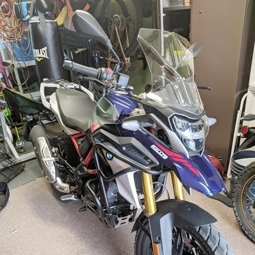 Motorcycle Windshield Deflector Double Bubble Windscreen Compatible with Clear